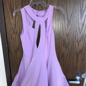 Purple short formal dress
